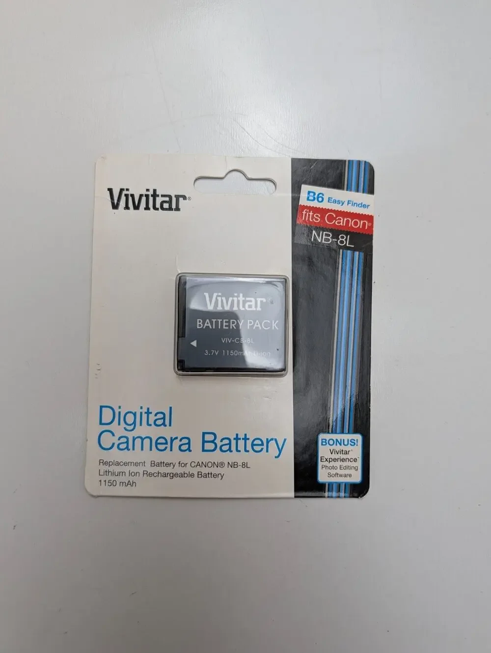 VIVITAR DIGITAL CAMERA BATTERY FOR CANON NB-8L NB8L NEW SEALED
